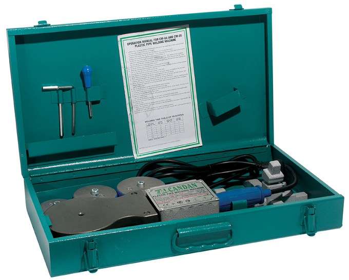 PLASTIC PIPE WELDING MACHINE SET CANDAN CM 04SET